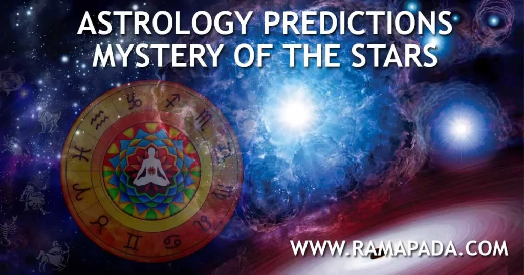 Astrology predictions mystery of the stars with zodiac chart and cosmic energy background