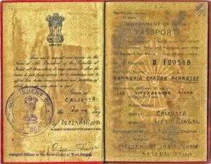 Historical Passport Document of Kamakhya Charan Acharjee - Proving the Astrological Lineage of Ramapada Acharjee